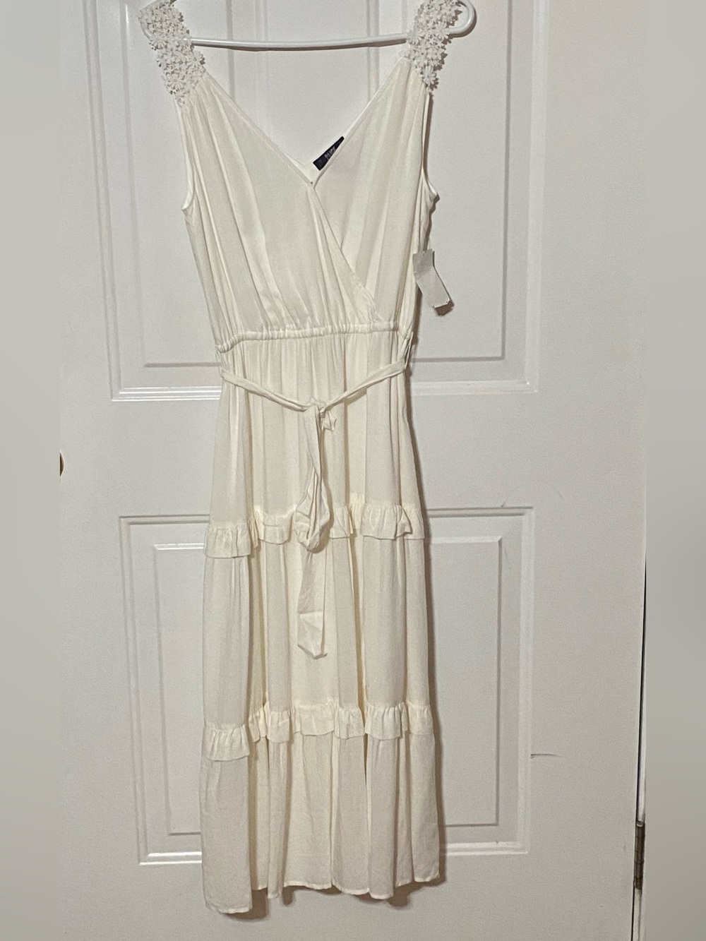 PAIGE Riviera Lace-Strap Dress For Anthropology - Picture 9 of 11